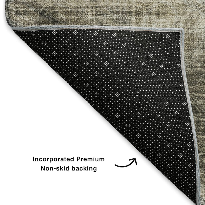 Premium Washable Super Soft Solid Contemporary Mayfield Rug