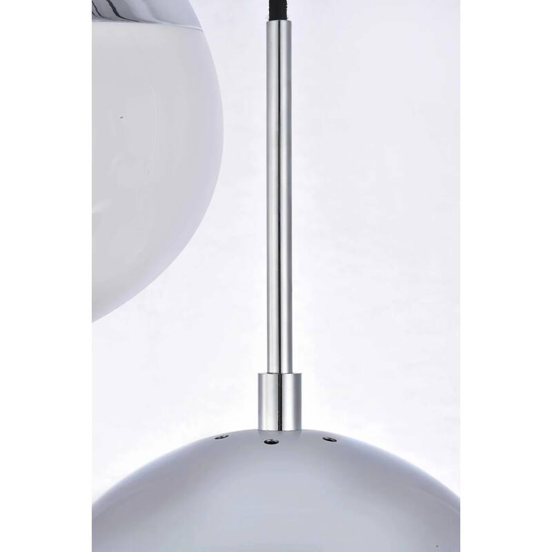 Elegant Lighting Eclipse 5 Light 42" Wide Linear Pendant with Frosted