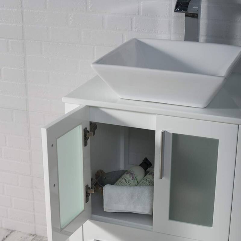 Blossom Sydney 36" Bathroom Vanity with Side Storage Cabinet & Mirror