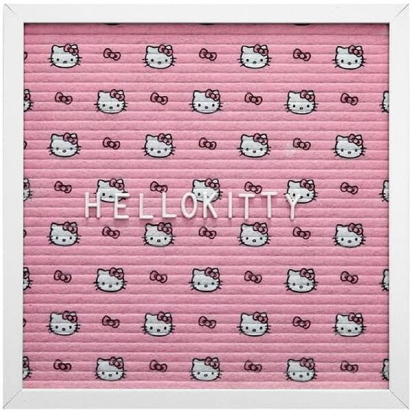 slide 2 of 4, Sanrio Hello Kitty Letter Board Sign Custom Message Display Board Decor