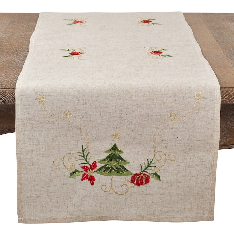 Embroidered Christmas Tree Table Runner On Sale Bed Bath & Beyond