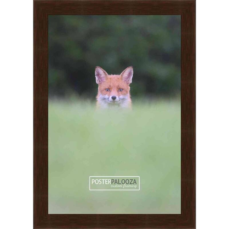 17x15 Traditional Mahogany Complete Wood Picture Frame with UV Acrylic, Foam Board Backing, & Hardware
