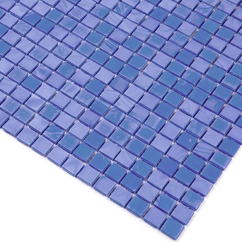 Apollo tile 12" x 12" Skosh Glossy Neon Blue Glass Tile (18.69 sq ft/case) - 20 Pack