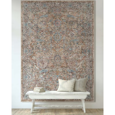Well Woven Asha Vintage Emilia Machine Washable Area Rug