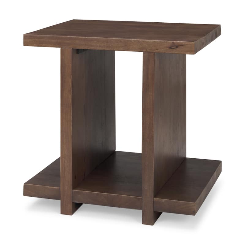Nohr Medium Brown Wood Accent Table - Brown - Wood