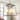 Modern Farmhouse 4-Light Black Gold Geometric Chandelier Metal Pendant Lights with Fabric Shades - 14 "