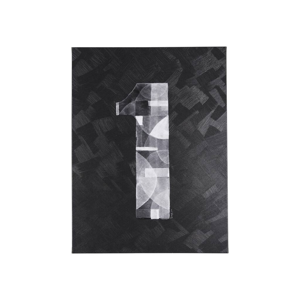Numbers I (30 x 40) Canvas Art Print