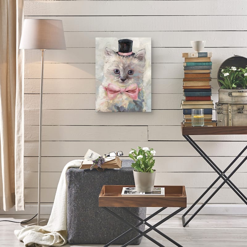 Top Hat Cats I Canvas Art Print