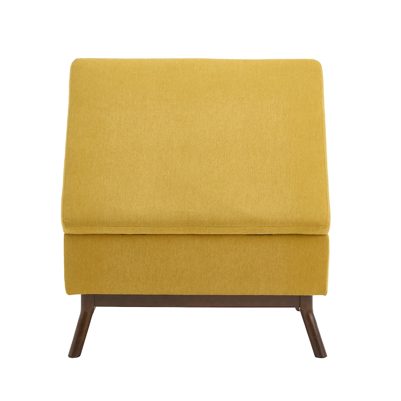 Mid-century Modern Square Coffee Table, Storage Ottoman with Flip Top, Shoe Bench with Hidden Storage Compartment