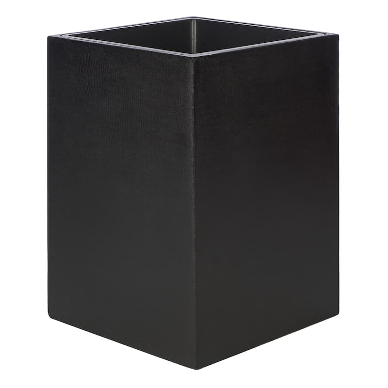SAFAVIEH Outdoor Anahi Black Planter - 17Wx17Dx24H