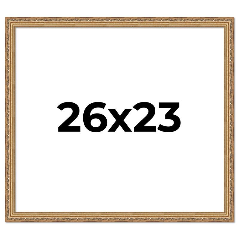 26x23 Frame Red Solid Wood Picture Frame Width 1.75 Inches | Interior Frame Depth 1 13/16 Inches