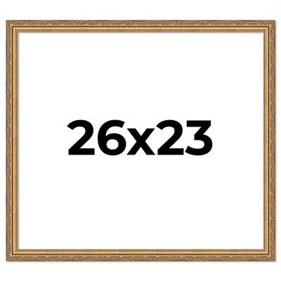 26x23 Frame Red Solid Wood Picture Frame Width 1.75 Inches | Interior Frame Depth 1 13/16 Inches