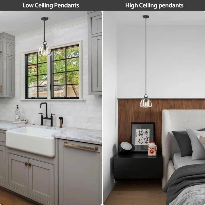 Crystal Hemisphere Pendant Light