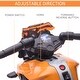 preview thumbnail 13 of 27, Kids Electric Ride-On Motorcycle with Training Wheels, Headlights, Horn, and 1.86 mph Speed