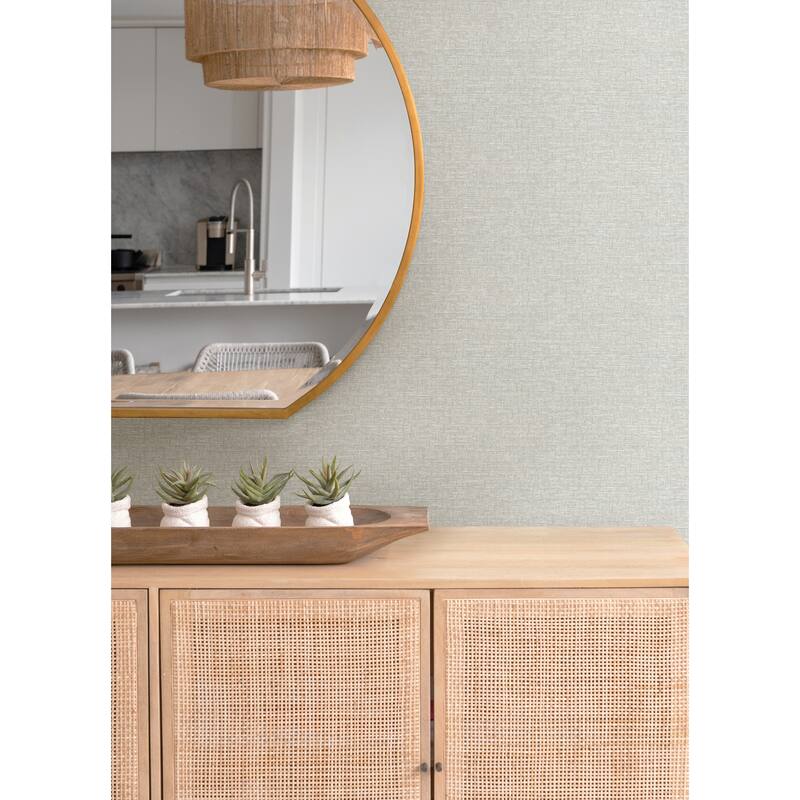 A-Street Prints Minerva Dove Texture Geometric Wallpaper