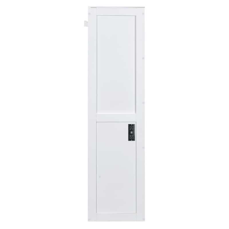 Multi-Function Full Size Murphy Bed - Space-Saving Wall Bed with Wooden Slats Support