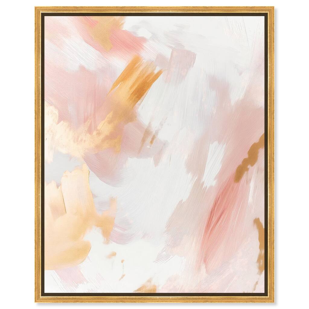 Rose Gold Veil III Canvas by Art Remedy
