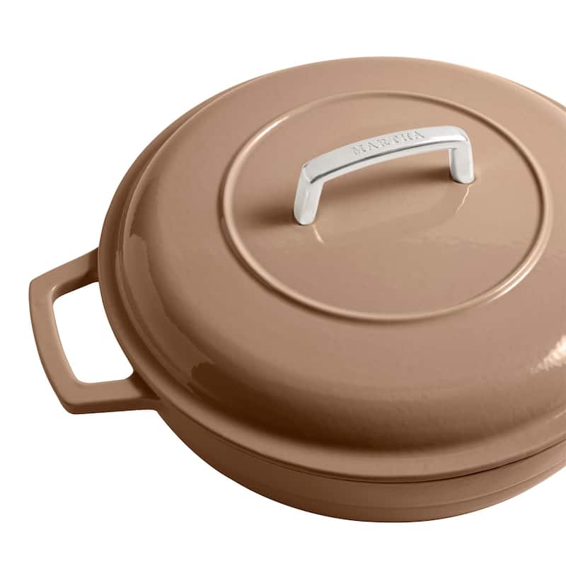 Martha by Martha Stewart 3.5 QT Enameled Cast Iron Braiser w/ Lid