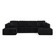 preview thumbnail 45 of 45, U shape Modular Sectional Sofa, Compressed Sectional Sofa Modern Minimalist Style Corduroy Couch