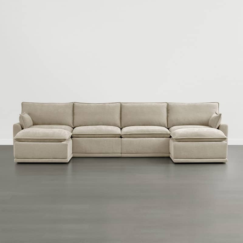 Spruce & Spring Modular Couch Oversized Sectional Sofa for Living Room