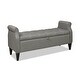 preview thumbnail 20 of 112, Copper Grove Performance Fabric Amalfi Tufted Storage Bench with Rolled Arms