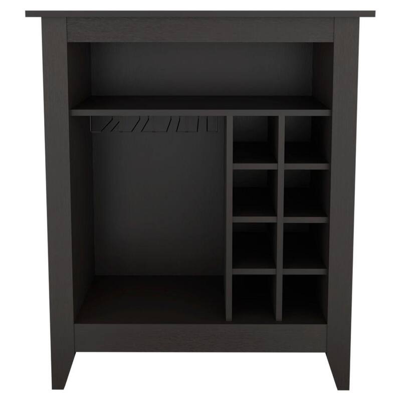 Anmytek Freestanding Bar Cabinet Wine Cocktail Station with Rack