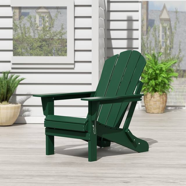 Laguna Folding Poly Eco-Friendly All Weather Outdoor Adirondack Chair