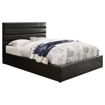 Riverbend Upholstered Storage Panel Bed Black