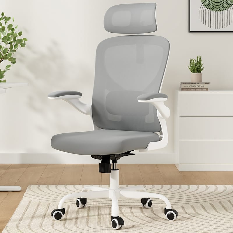 Ergonomic Office Chair With Headrest,High Back Computer Chair With Armrests And Adjustable Lumbar Support