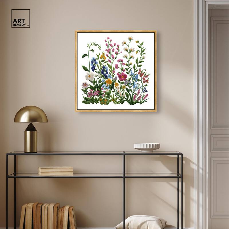 Wildflower Patch I Canvas by Art Remedy