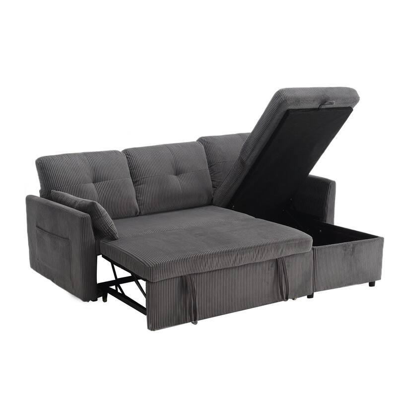 Modular Sectional Sofa L Shaped Modular Couch with Reversible Chaise