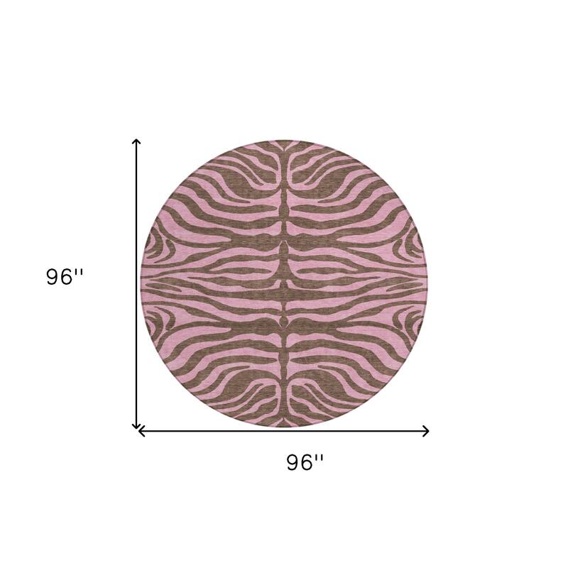 HomeRoots Animal Print Transitional Rectangle Outdoor Rug