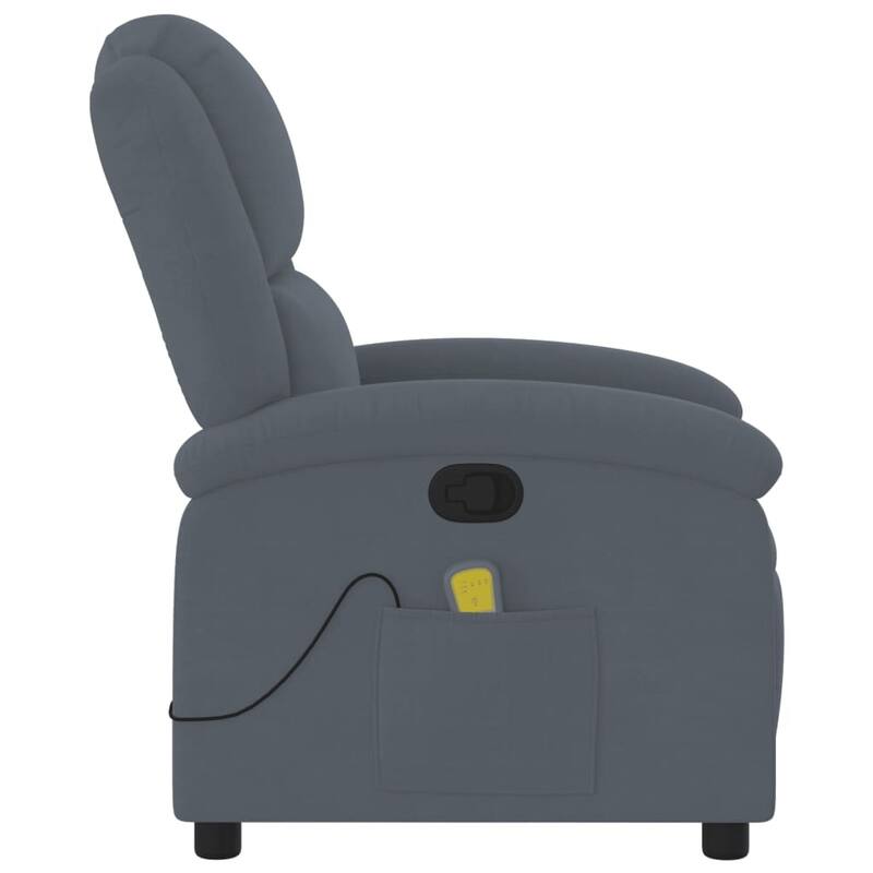 vidaXL Massage Recliner Chair Wingback Reclining Armchair for Elderly Velvet
