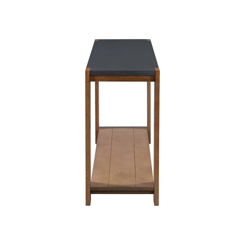 59 Inch Console Table with Bottom Shelf,Minimalist Style Console Table for Entryway