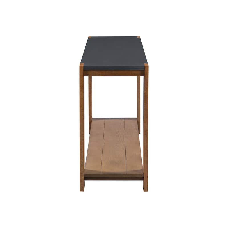 U_STYLE Distinctive Features of a Minimalist Console Table with Bottom Shelf and Four Legs