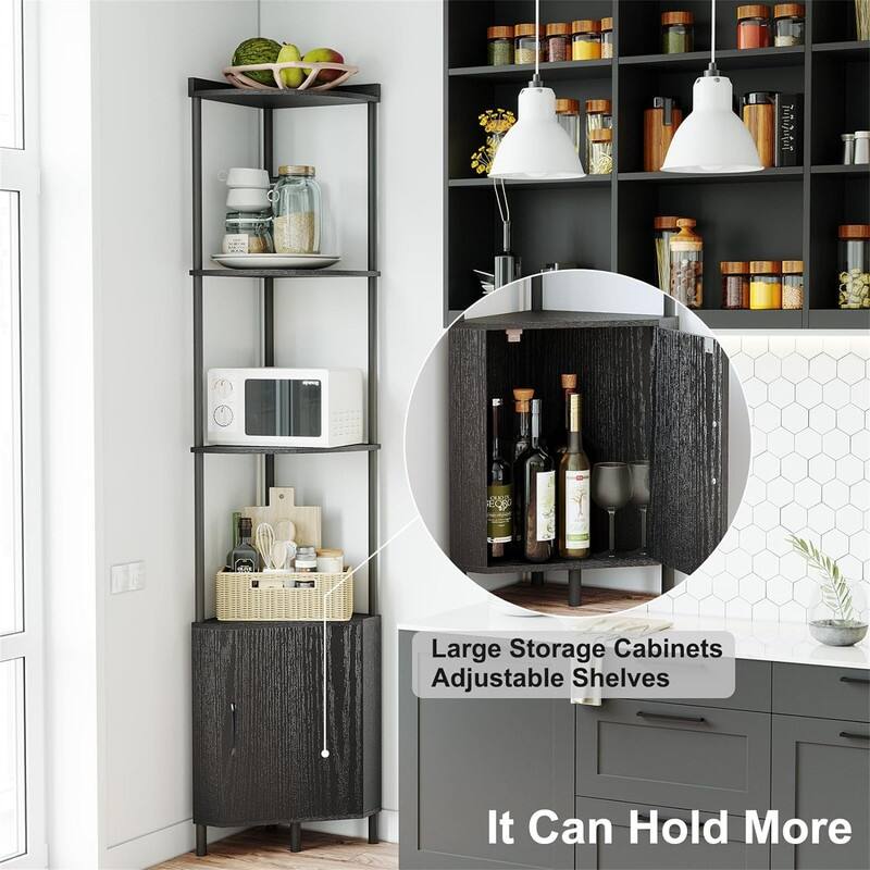 Bathroom Shelves - 11.69"D x 11.69"W x 65.43"H