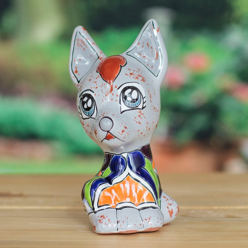 Novica Handmade HaciendaS Xolo Ceramic Sculpture