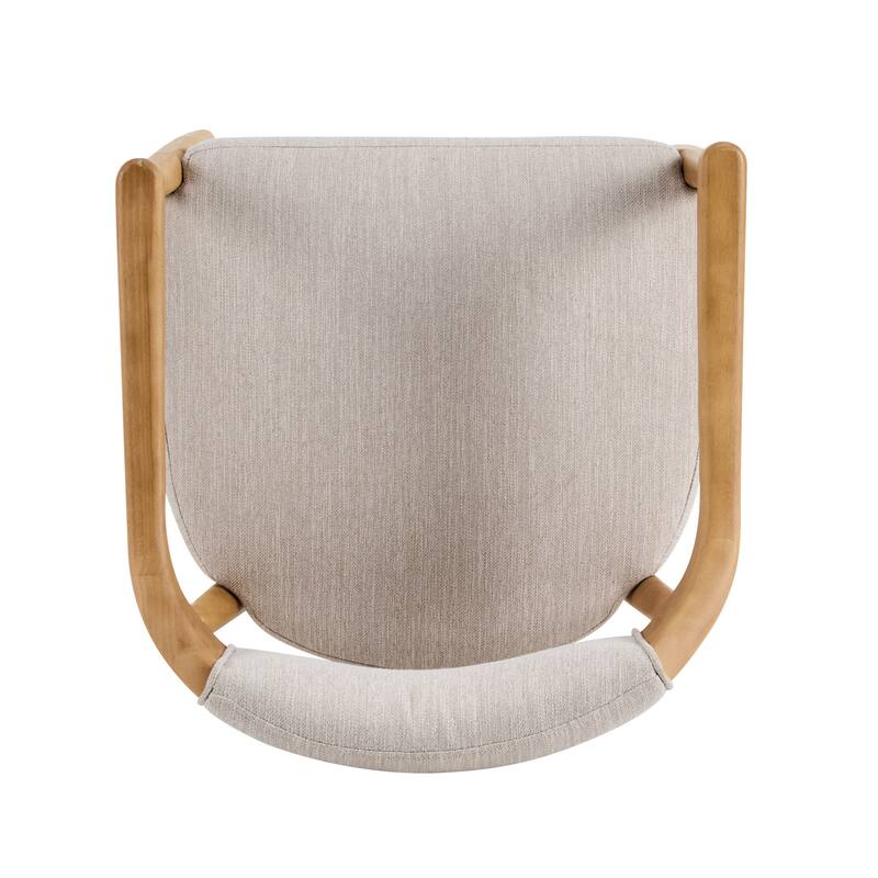 Christopher Knight Home - Upholstered Dining Arm Chair Set with High-Density Foam Padded Cushion & Curved Backrest - 22.64"W