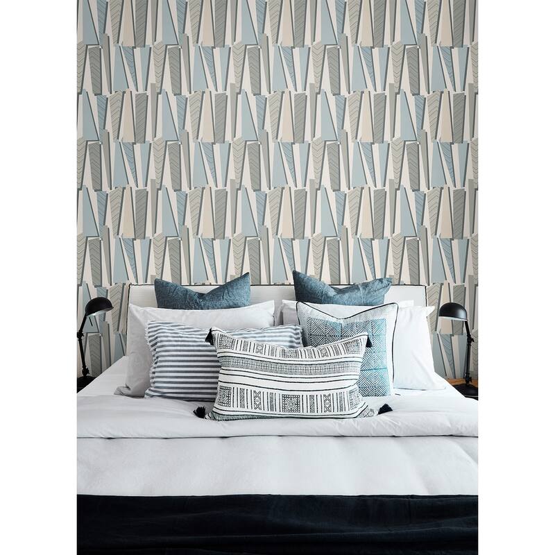 The Simple Life Geometric Shadows Unpasted Wallpaper