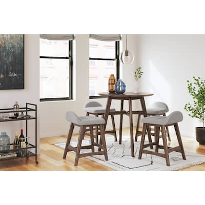 Signature Design by Ashley Lyncott Counter Height Dining Table and 4 Bar stools