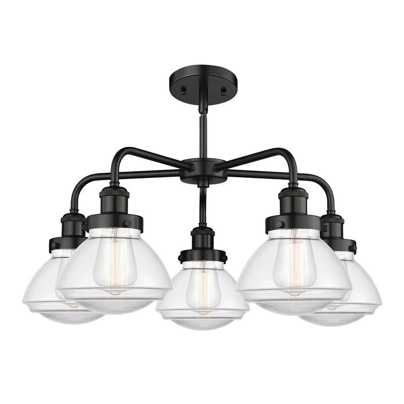 Innovations Lighting Olean - 5 Light 25" Stem Hung Chandelier