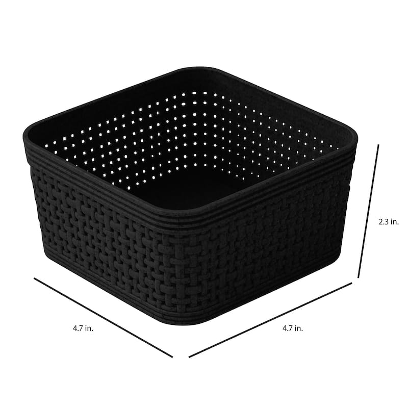 Simplify For Green Living 6 Pack Square Basket Organizing Set - 6 Piece
