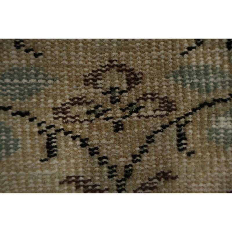 Hand Knotted Oriental 100% Wool Carpet Transitional Floral Yellow & Gold Anatolian Area Rug - 7' 6'' X 4' 10''