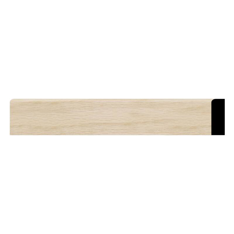 WM887: 3/8-in D x 1-1/4-in W x 96-in L Americraft Solid Hardwood Stain Grade S4S E1E Stop 887 Moulding - White Oak