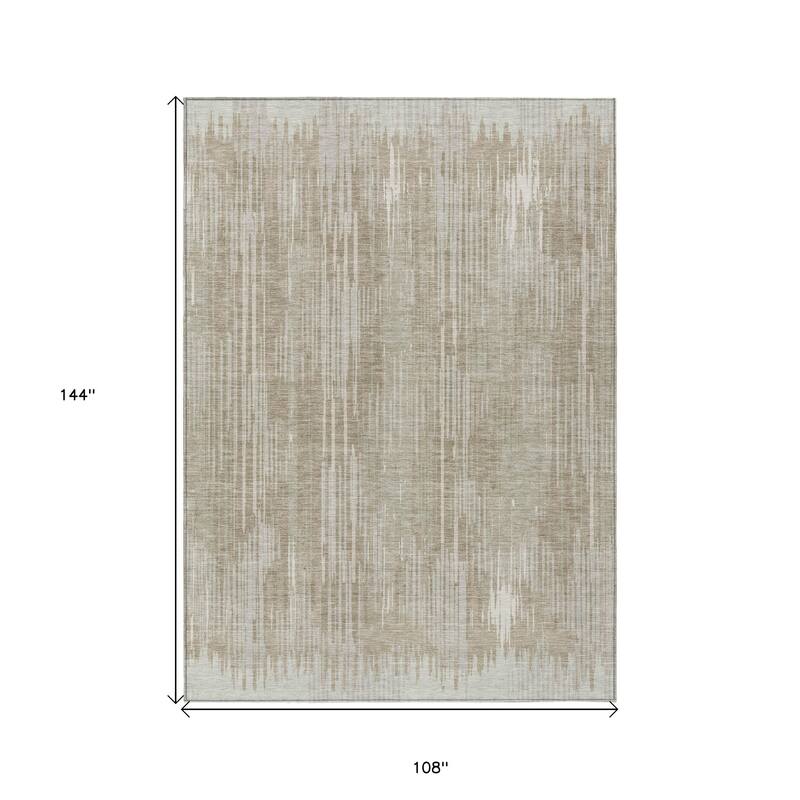 HomeRoots Striped Transitional Rectangle Outdoor Rug