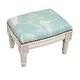 preview thumbnail 2 of 6, The Curated Nomad Algiers Seashells Nail-head Trim Footstool