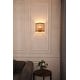 preview thumbnail 1 of 4, Gal - Bohemian Wall Sconce with Rattan Shade and Velvet Detailing - 10" x 9.92" 10" x 9.92" - Black/Beige
