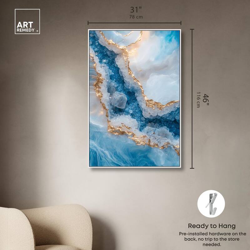Molten Topaz I Canvas by Art Remedy
