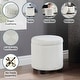 preview thumbnail 3 of 6, Convenience Concepts Designs4Comfort Round Corduroy Accent Storage Ottoman with Reversible Tray