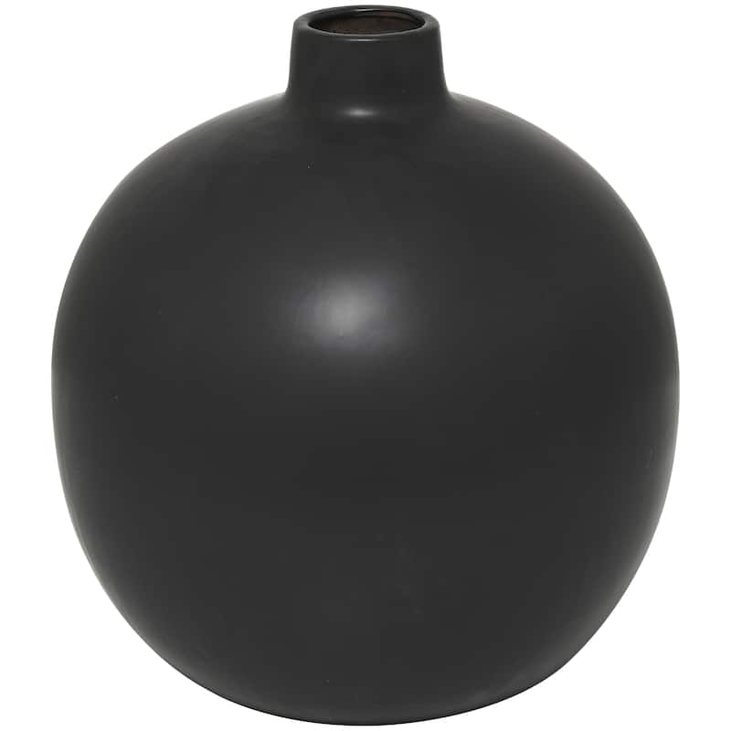 Ceramic Matte Decorative Vase - Black or White - Roche River Decor